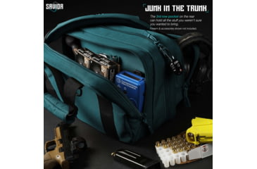 Image of Savior Equipment Specialist Pistol Mni Range Bag, Savior Teal, 13in L x 9in H x 8in W, RA-DGSPWS-MINI-TE
