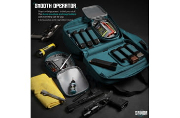 Image of Savior Equipment Specialist Pistol Mni Range Bag, Savior Teal, 13in L x 9in H x 8in W, RA-DGSPWS-MINI-TE
