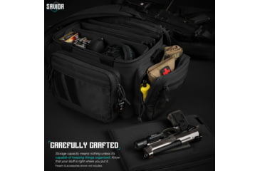 Image of Savior Equipment Specialist Pistol Range Bag, Black, RA-3GUN-WS-BK
