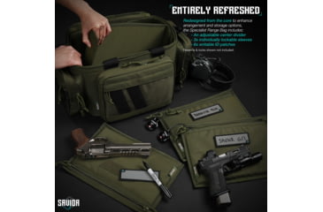 Image of Savior Equipment Specialist Pistol Range Bag, OD Green, RA-3GUN-WS-OG