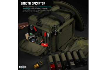 Image of Savior Equipment Specialist Pistol Range Bag, OD Green, RA-3GUN-WS-OG