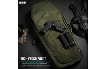 Image of Savior Equipment T.G.B Coffin Covert Single Rifle Case, 30in, OD Green, RB-COVERT30-SS-OG