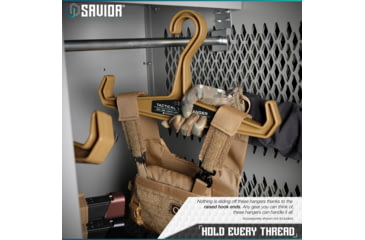 Image of Savior Equipment Tactical Vest Hanger, RAL 8000 Tan, HAN-150V1-2P-TN