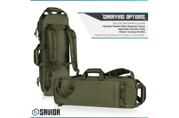 Image of Savior Equipment Urban Takedown Single Rifle Case, OD Green, RB-259SG-TD-V1-OG