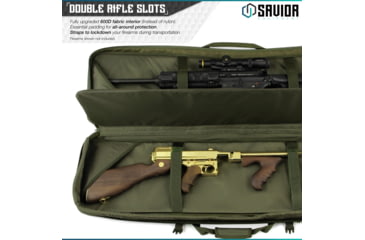 Image of Savior Equipment Urban Warfare Double Rifle Case, 42in, OD Green, RB-4212DG-VER2-OG