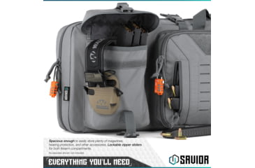 Image of Savior Equipment Urban Warfare Double Rifle Case, 46in, Gray, RB-4612DG-VER2-GS