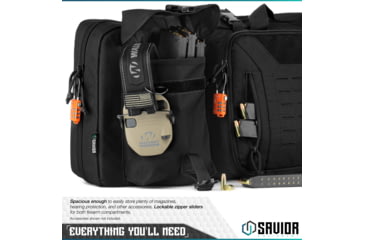 Image of Savior Equipment Urban Warfare Double Rifle Case, 51in, Black, RB-5112DG-VER2-BK