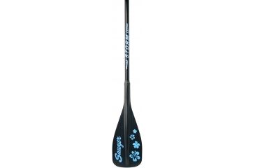 Image of Storm QuickDraw 3 Piece Traveler SUP Paddle 100 sq in-Black Blade with Blue Trim