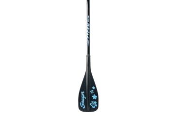 Image of Storm QuickDraw 3 Piece Traveler SUP Paddle 90 sq in-Black Blade with Blue Trim