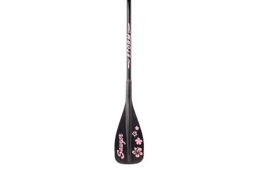 Image of Storm QuickDraw 3 Piece Traveler SUP Paddle 90 sq in-Black Blade with Pink Trim