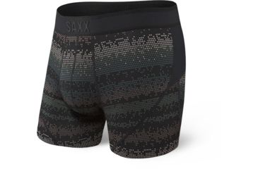 Image of SAXX Kinetic Boxer Brief - Mens, Black Frequency, Large, SXBB27-FRQ-L
