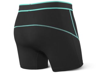 Image of SAXX Kinetic Boxer Brief - Mens, Black/Tide, XL, SXBB27-BLT-XL