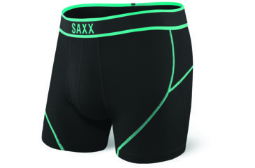 Image of SAXX Kinetic Boxer Brief - Mens, Black/Tide, XL, SXBB27-BLT-XL