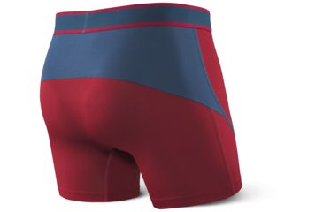 Image of SAXX Kinetic Boxer Brief - Mens, Deep Red/Blue, 2XL, SXBB27-DRB-XXL