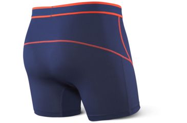 Image of SAXX Kinetic Boxer Brief - Mens, Midnight Blue/Orange, M, SXBB27-MBO-M