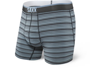 Image of SAXX Quest Boxer Brief Fly - Mens, Black Daybreak Stripe, Large, SXBB70F-BDS-L