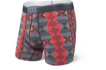 Image of SAXX Quest Boxer Briefs Fly - Mens, Blue Dot Navajo, Large, SXBB70F-BDN-L