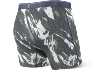 Image of SAXX Quest Boxer Briefs Fly - Mens, Navy Mountain Camo, Large, SXBB70F-NMC-L