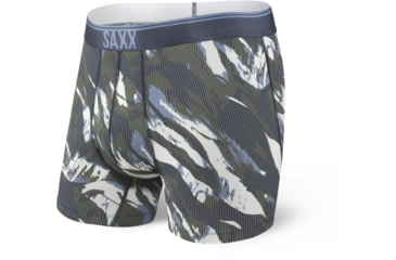 Image of SAXX Quest Boxer Briefs Fly - Mens, Navy Mountain Camo, Large, SXBB70F-NMC-L