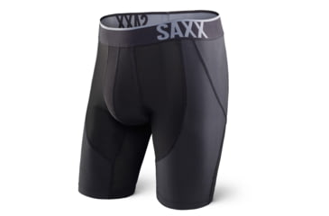 Image of Saxx Strike Long Leg Boxer - Men's-Blackout-X-Large