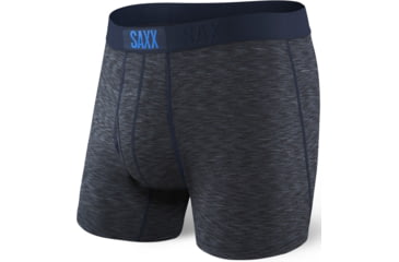 Image of Saxx Ultra Boxer Fly - Men's-Navy Galaxy Heather-X-Large