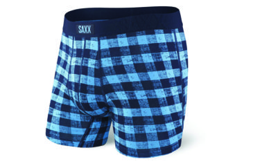 Image of SAXX Undercover Boxer Brief - Mens, Blue Gingham, Large, SXBB19-BGI-L