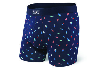 Image of SAXX Undercover Boxer Brief - Mens, Navy Rocket Pop, Medium, SXBB19-RKP-M