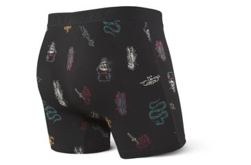 Image of SAXX Vibe Boxer Brief - Mens, Black Mardi Gras, Large, SXBM35-MRG-L