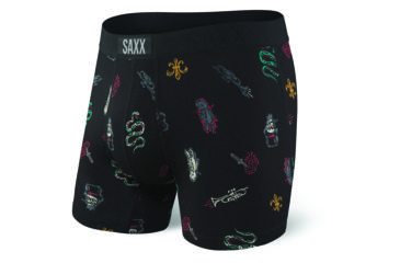 Image of SAXX Vibe Boxer Brief - Mens, Black Mardi Gras, Large, SXBM35-MRG-L