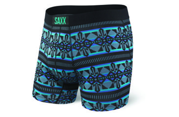 Image of SAXX Vibe Boxer Brief - Mens, Black Trading Blanket, Large, SXBM35-BTB-L