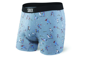 Image of SAXX Vibe Boxer Brief - Mens, Grey Mavericks, Large, SXBM35-MAV-L