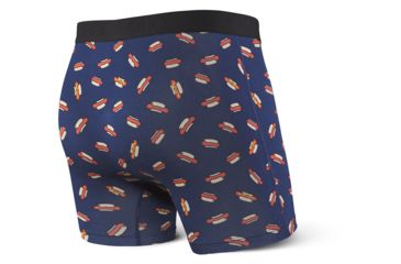 Image of SAXX Vibe Boxer Brief - Mens, Navy Hot Dog, Large, SXBM35-HND-L