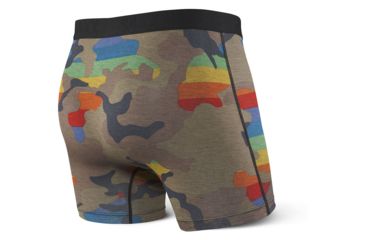 Image of SAXX Vibe Boxer Brief - Mens, Rainbow Supersized Camo, Medium, SXBM35-RBC-M