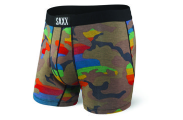 Image of SAXX Vibe Boxer Brief - Mens, Rainbow Supersized Camo, Medium, SXBM35-RBC-M