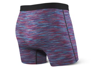 Image of SAXX Vibe Boxer Brief - Mens, Red/Blue Space Dye, Large, SXBM35-RBS-L