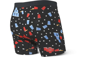 Image of SAXX Vibe Boxer Briefs - Mens, Black Beer Champs, Large, SXBM35-BBC-L