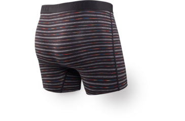 Image of SAXX Vibe Boxer Briefs - Mens, Black Gradient Stripe, Small, SXBM35-GRS-S