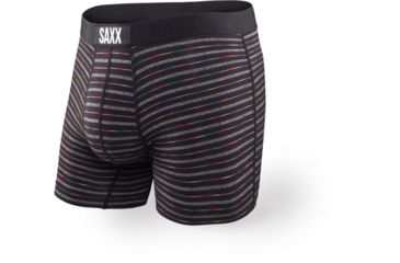 Image of SAXX Vibe Boxer Briefs - Mens, Black Gradient Stripe, Small, SXBM35-GRS-S