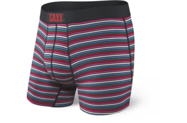 Image of SAXX Vibe Boxer Briefs - Mens, Black Witty Stripe, Medium, SXBM35-BWS-M