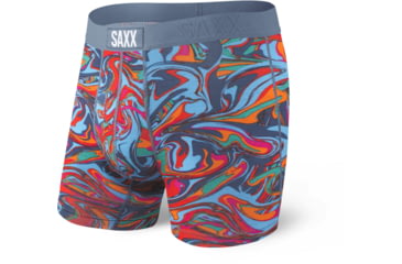 Image of SAXX Vibe Boxer Briefs - Mens, Blue Cyclone, Medium, SXBM35-CYB-M