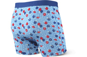 Image of SAXX Vibe Boxer Briefs - Mens, Blue Ping Pong, Large, SXBM35-BPP-L