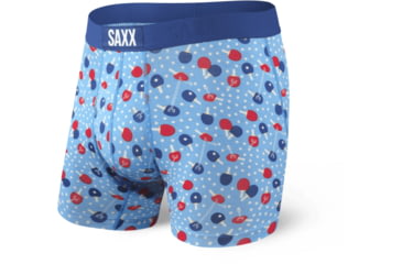 Image of SAXX Vibe Boxer Briefs - Mens, Blue Ping Pong, Large, SXBM35-BPP-L