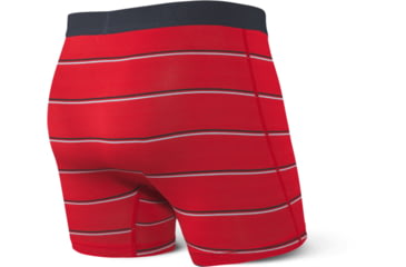 Image of SAXX Vibe Boxer Briefs - Mens, Red Shallow Stripe, Medium, SXBM35-RSS-M