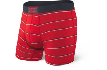 Image of SAXX Vibe Boxer Briefs - Mens, Red Shallow Stripe, Medium, SXBM35-RSS-M