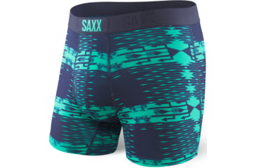 Image of Saxx Vibe Boxer Modern Fit - Men's-Blue Canteen-Small