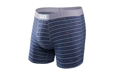 Image of Saxx Vibe Boxer Modern Fit - Men's-Cobalt Gradient Stripe-Medium