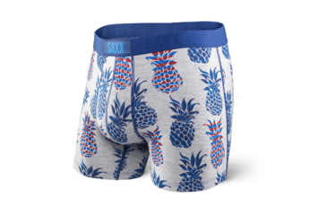 Image of Saxx Vibe Boxer Modern Fit - Men's-Grey Pineapple Bomb-X-Large