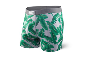 Image of Saxx Vibe Boxer Modern Fit - Men's-Grey Vintage Palm-X-Large
