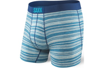 Image of Saxx Vibe Boxer Modern Fit - Men's-Miami Heather Stripe-X-Large