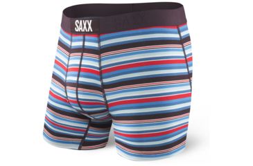 Image of SAXX Vibe Modern Fit Boxer Brief - Mens, Berry Camp Stripe, S, SXBM35-BCS-S
